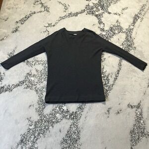 Transit Par Such Top Womens Size 3/Medium Dark Gray Wool Blend Long Sleeve